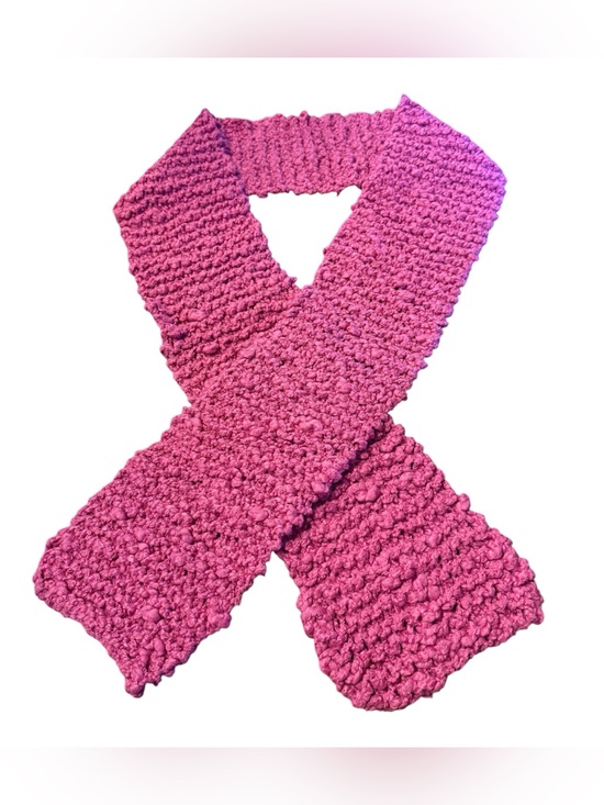 Handmade Accessories - Handmade Pink Knit Scarf